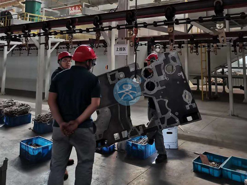 大型鑄鐵件電泳+噴粉