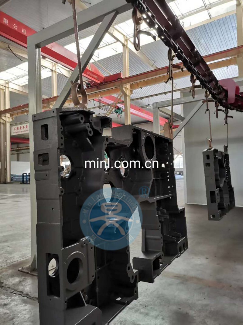 大型鑄鐵件噴粉生產(chǎn)線